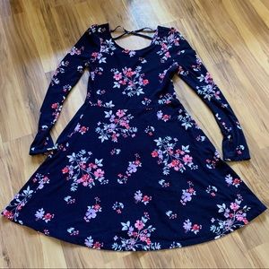 Epic Threads long sleeve floral knit dress size L